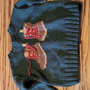 Vintage kitestrings cute hiking boots sweater